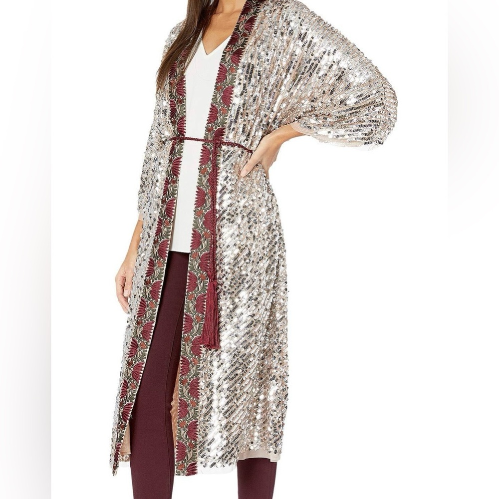 Free People Women's Metallic Light Is Coming Duster